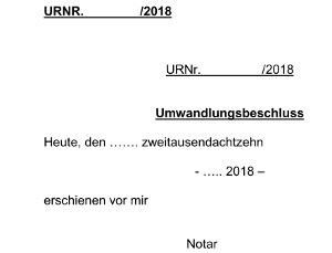 Umwandlung GbR in GmbH